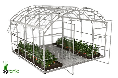 Прямостенные теплицы — Теплица Фермер Ботаник - 4М PRO — фото
