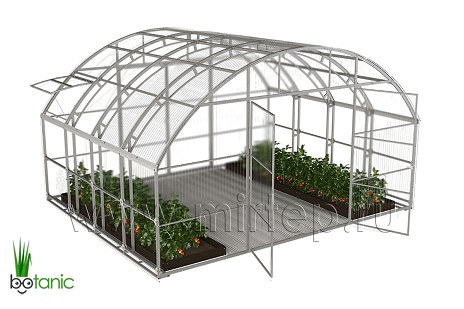 Прямостенные теплицы — Теплица Фермер Ботаник - 5М (разборная) — фото