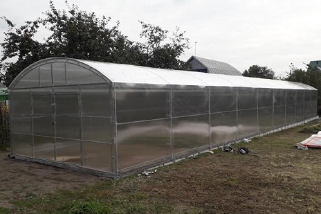 Прямостенные теплицы — Теплица "Ударница благодатная" 3,5 м (40х20+20х20) — фото